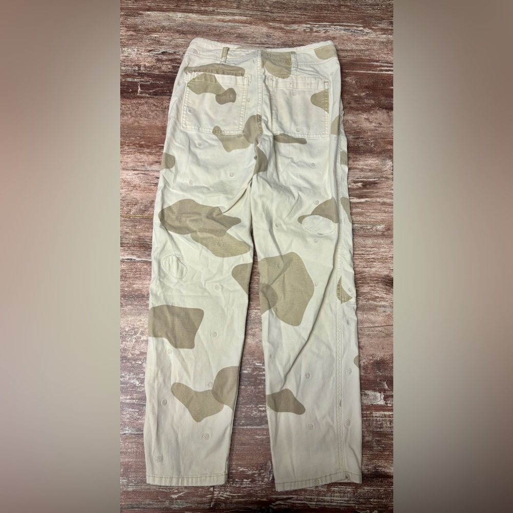 Anthropologie | VGUC Wanderer Cropped Camo High Rise Button Fly Jeans Pants, 27 - Picture 7 of 7